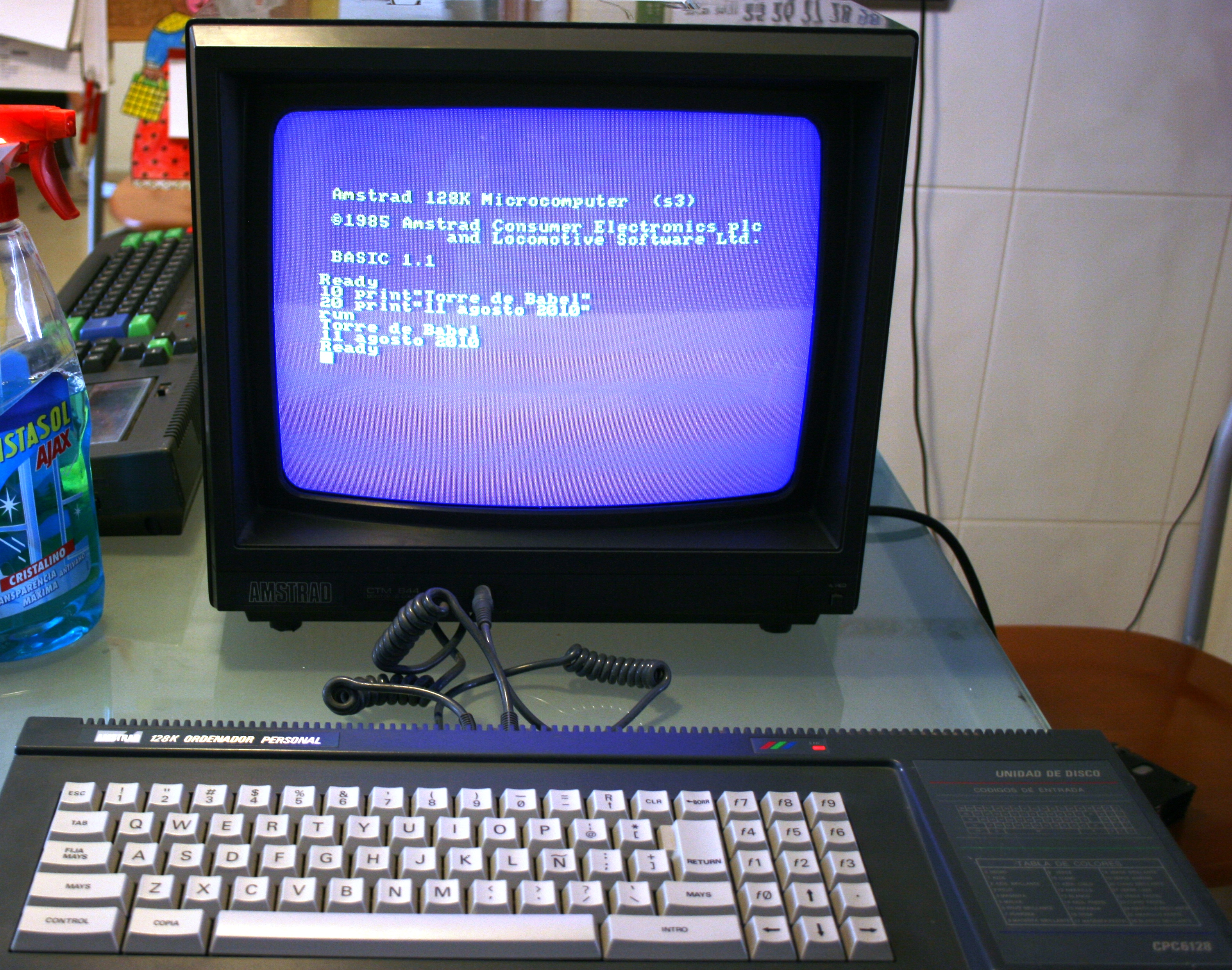 Sintetizador cpc amstrad SSA-1 discurso 464 Computadora Sin Probar 